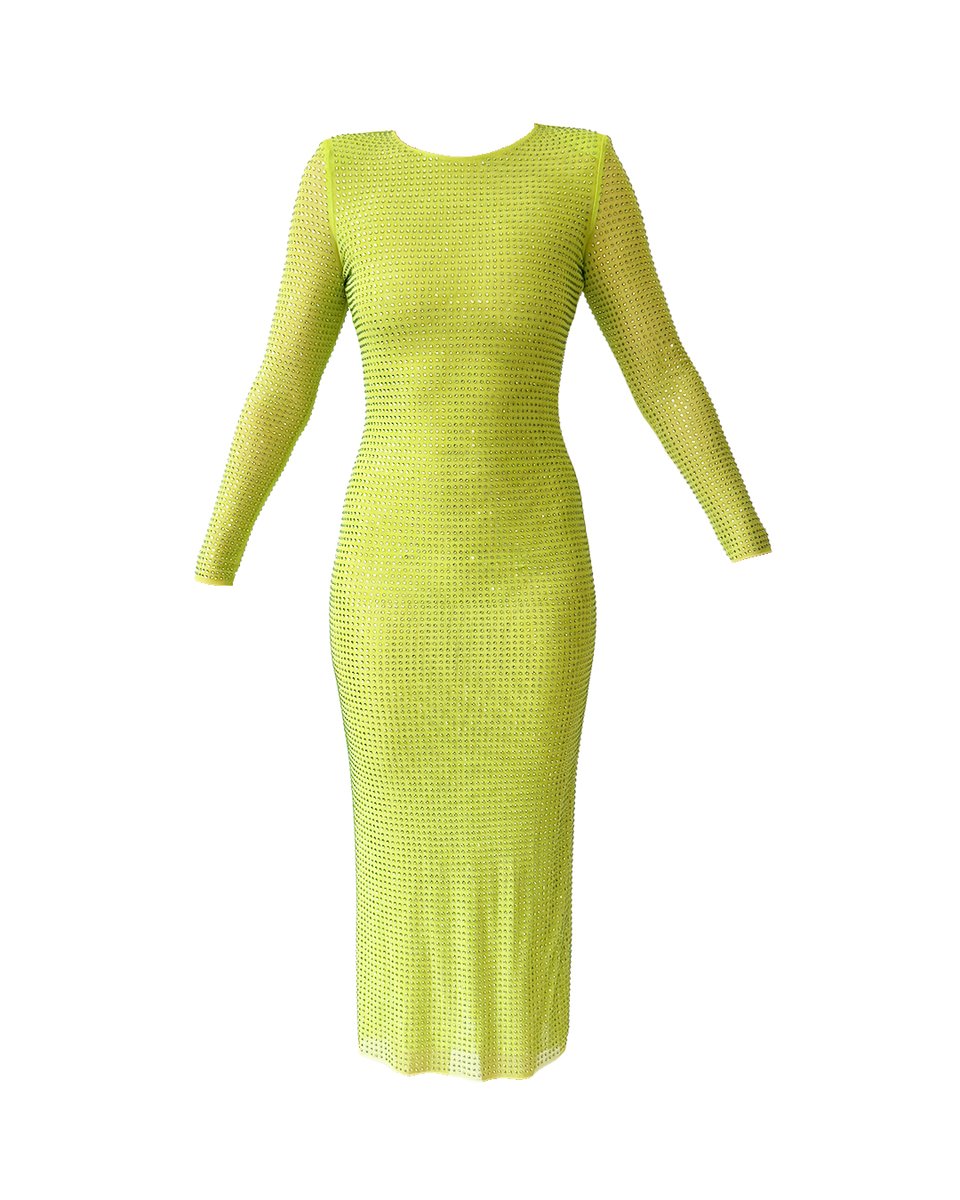 Self Portrait Lime Green Dress