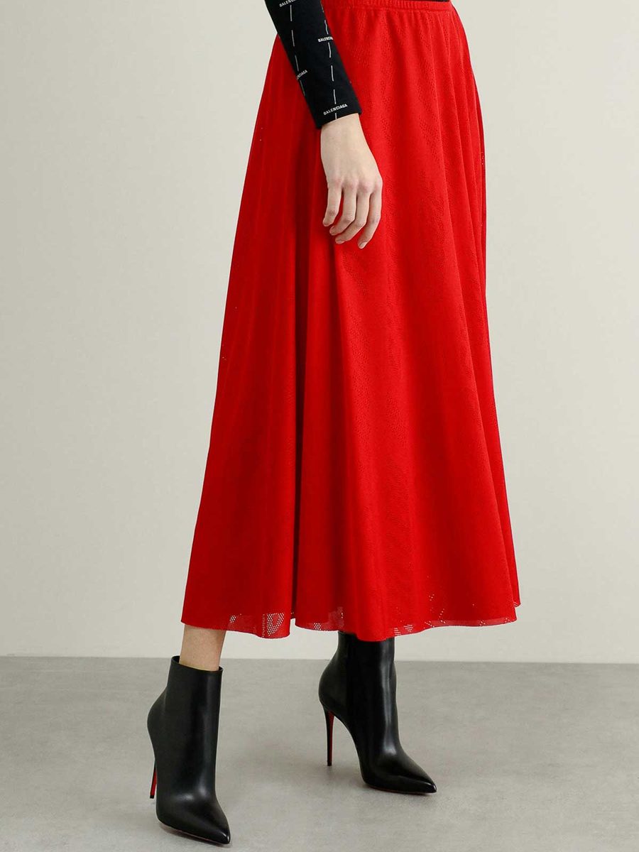 Balenciaga Red Skirt