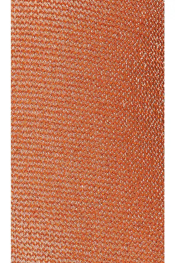 Superdown Nia Metallic Knit Maxi Dress – Copper