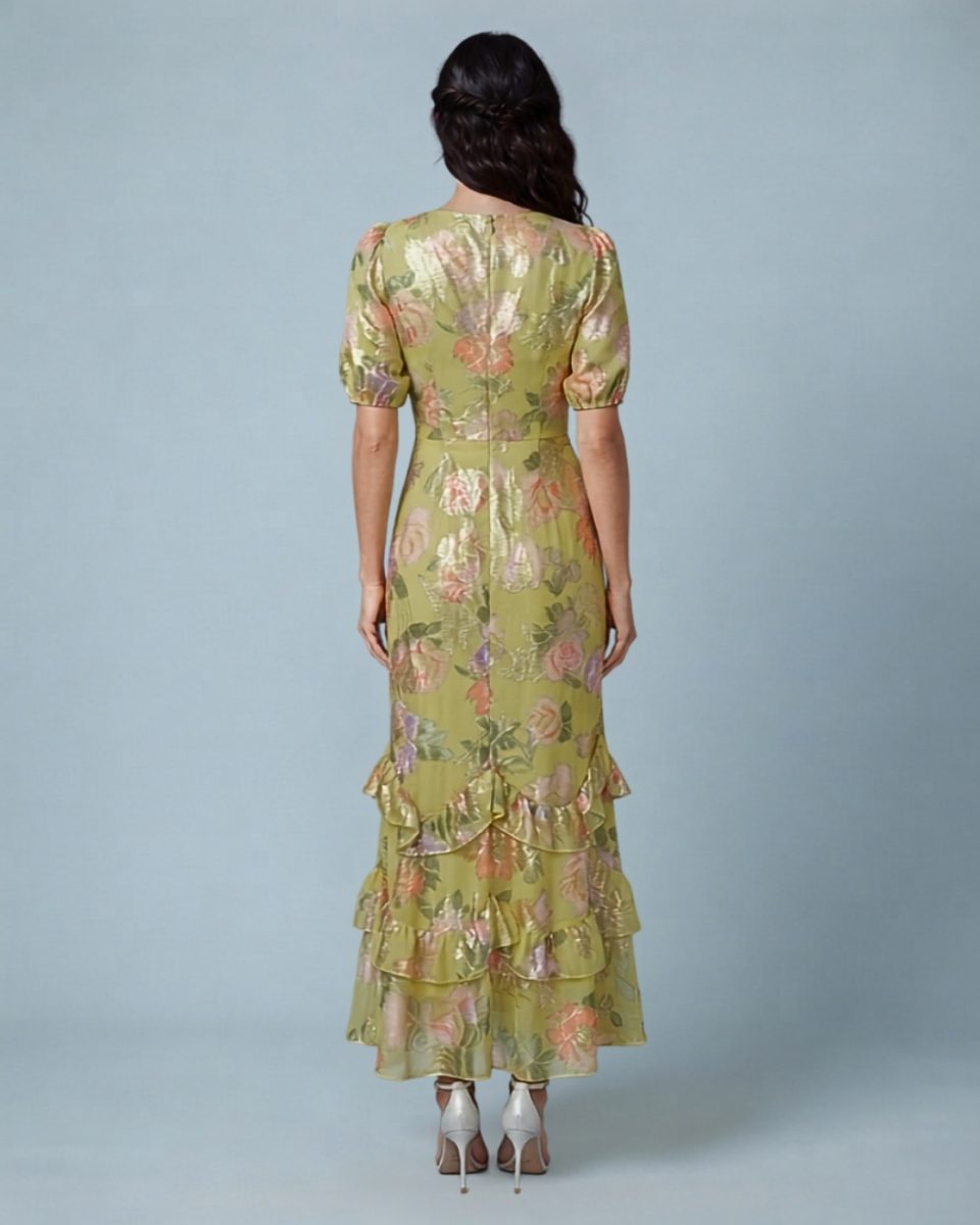 Green Floral Dress
