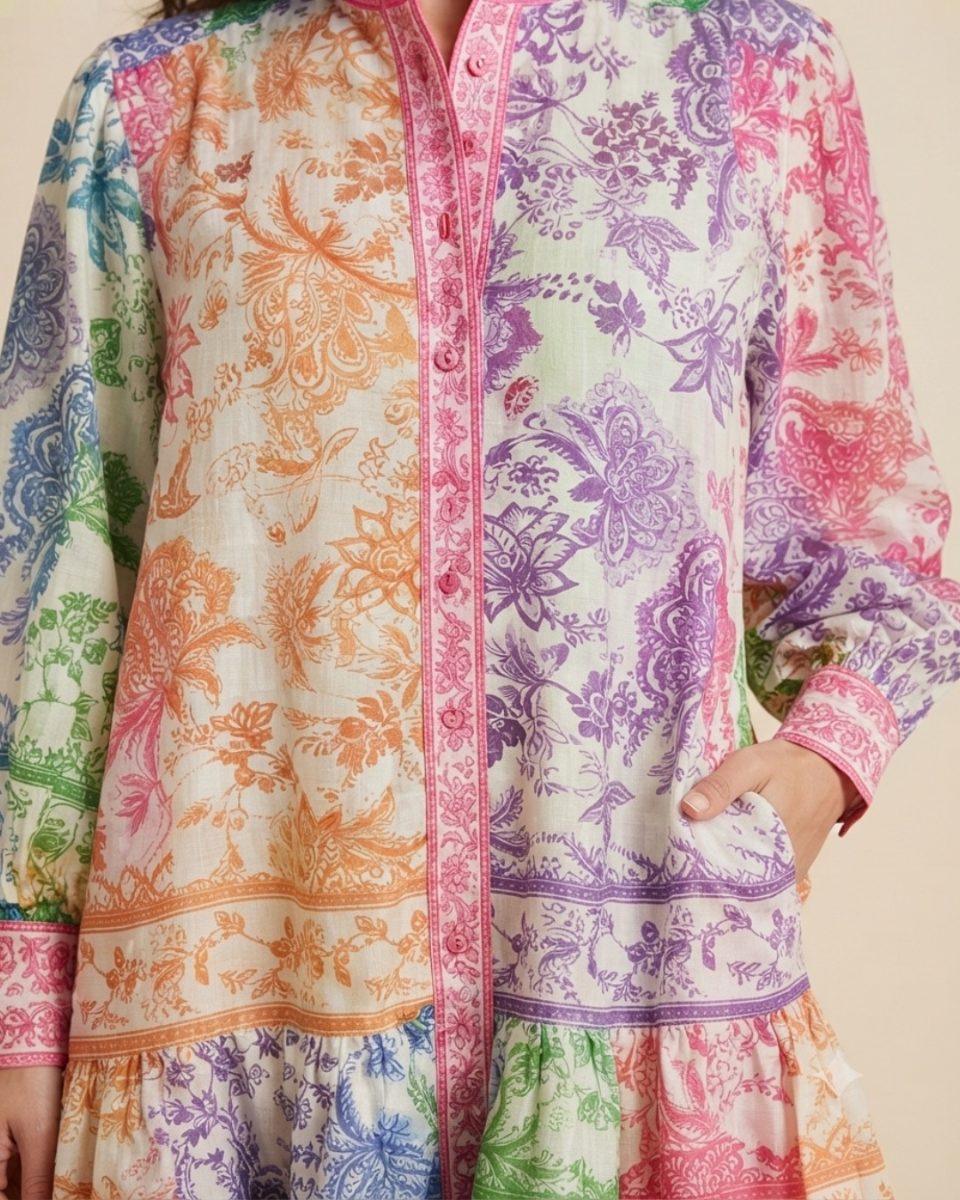 Karolina Multi Patterned Dress