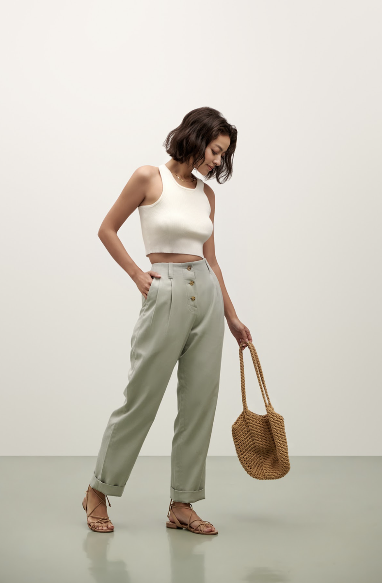 Callie Pants - Mint Green
