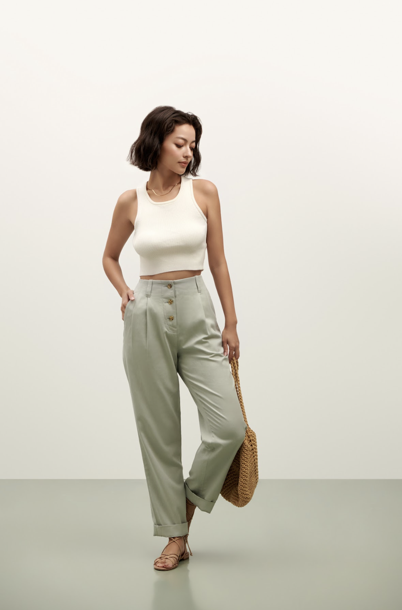 Callie Pants - Mint Green