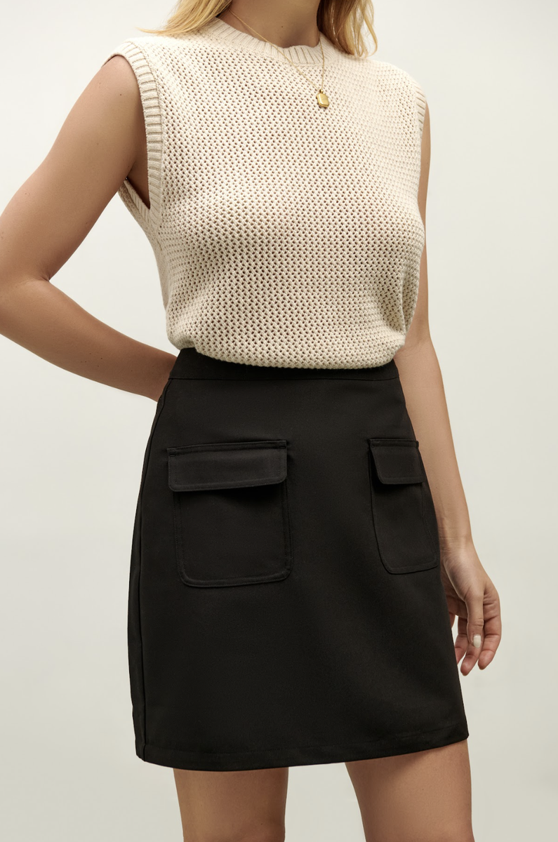 James Mini Skirt - Black