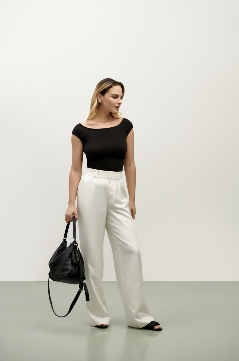 Brigitte Poised Top - Black