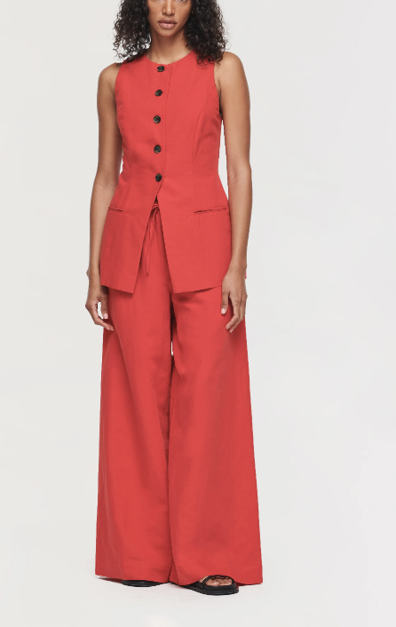 Aligne Red Linen Co-ord