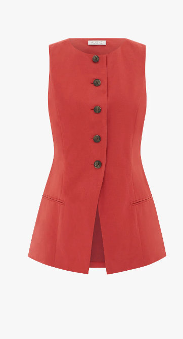Aligne Red Linen Co-ord