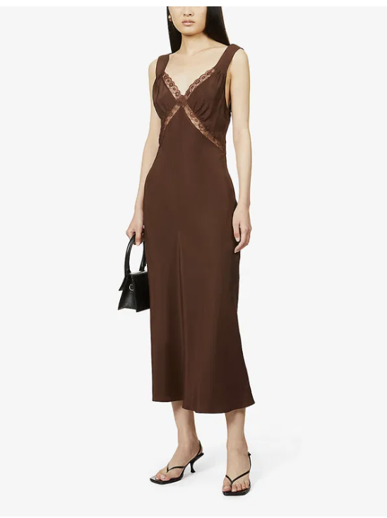 Provence Lace Trim Dress
