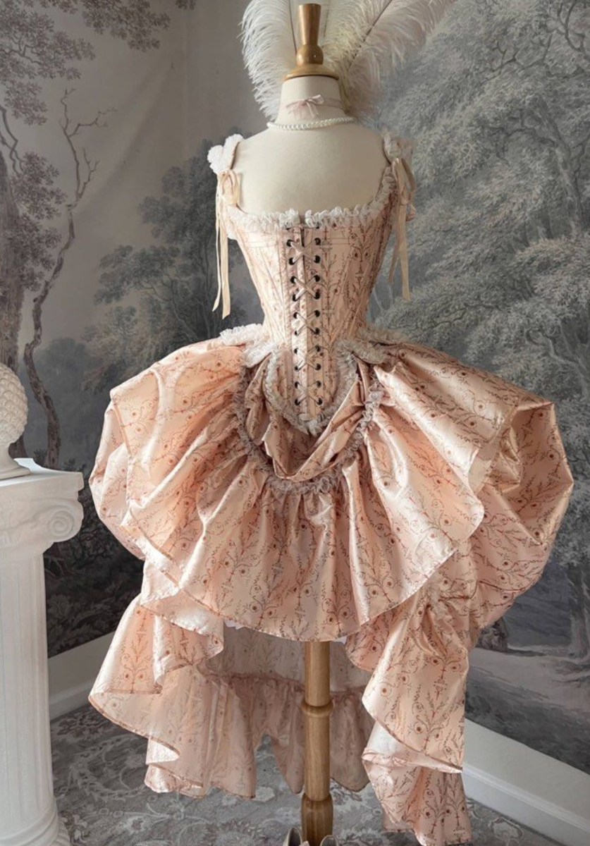18th Century inspired Marie Antoinette corset and skirt by Enjoue Collectif