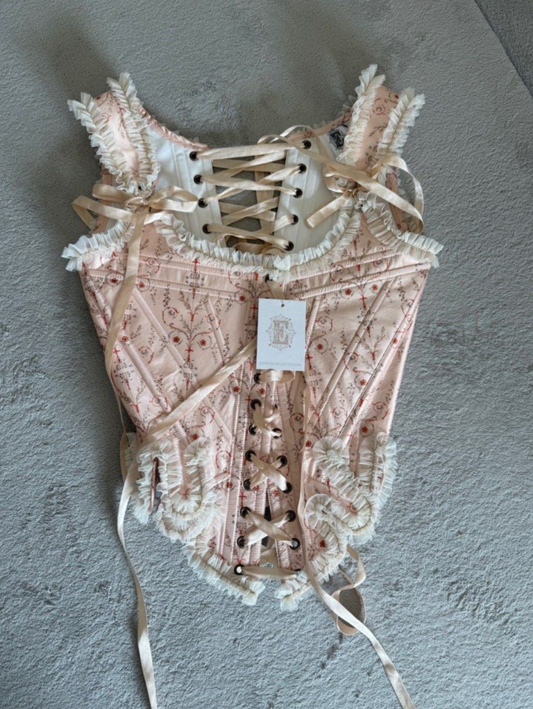 18th Century inspired Marie Antoinette corset and skirt by Enjoue Collectif