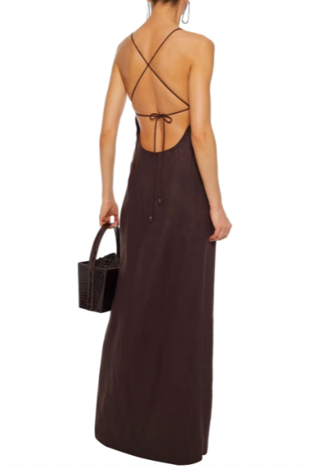 Zimmerann Brown Linen Dress