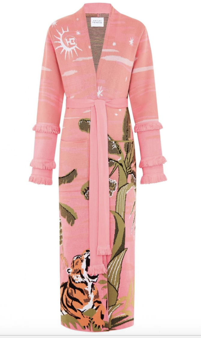Hayley Menzies Printed Tiger Cardigan