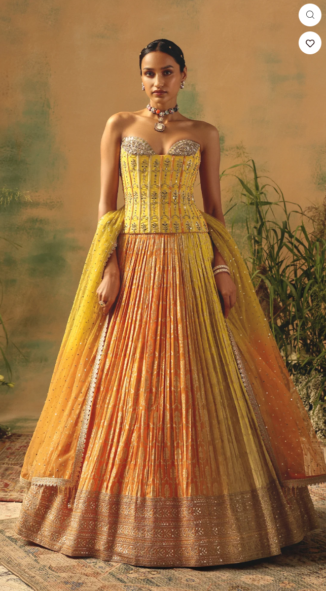 Wild Mariposa Lehenga