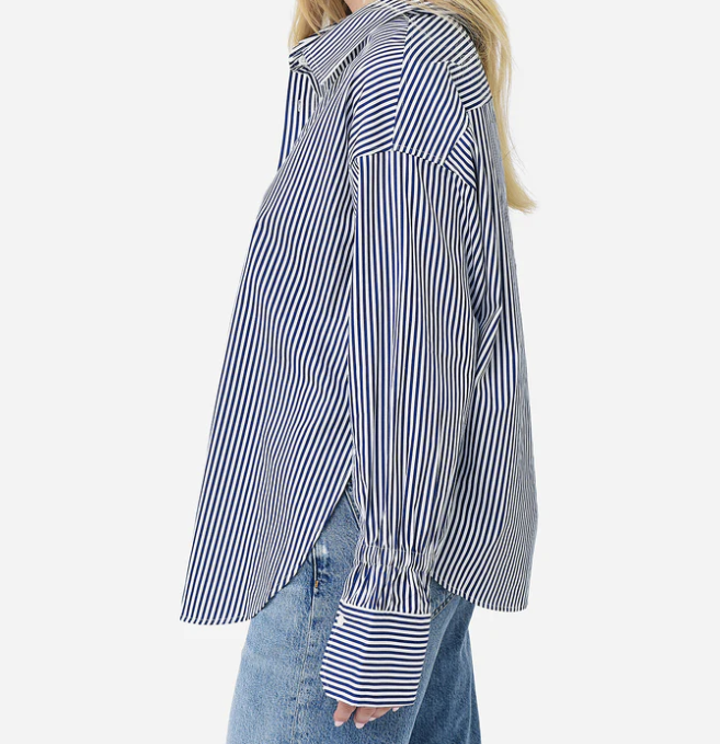 ALC Monica Blue Stripe Shirt in Size 2