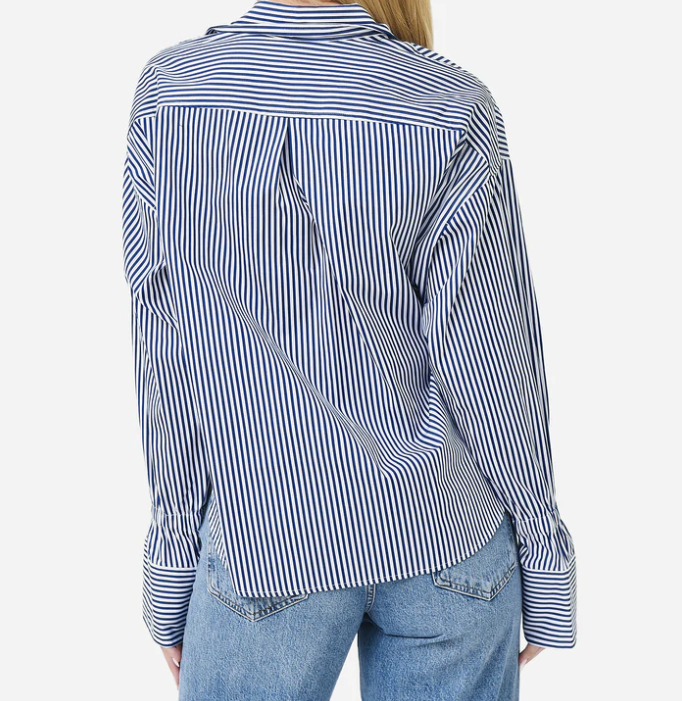 ALC Monica Blue Stripe Shirt in Size 2