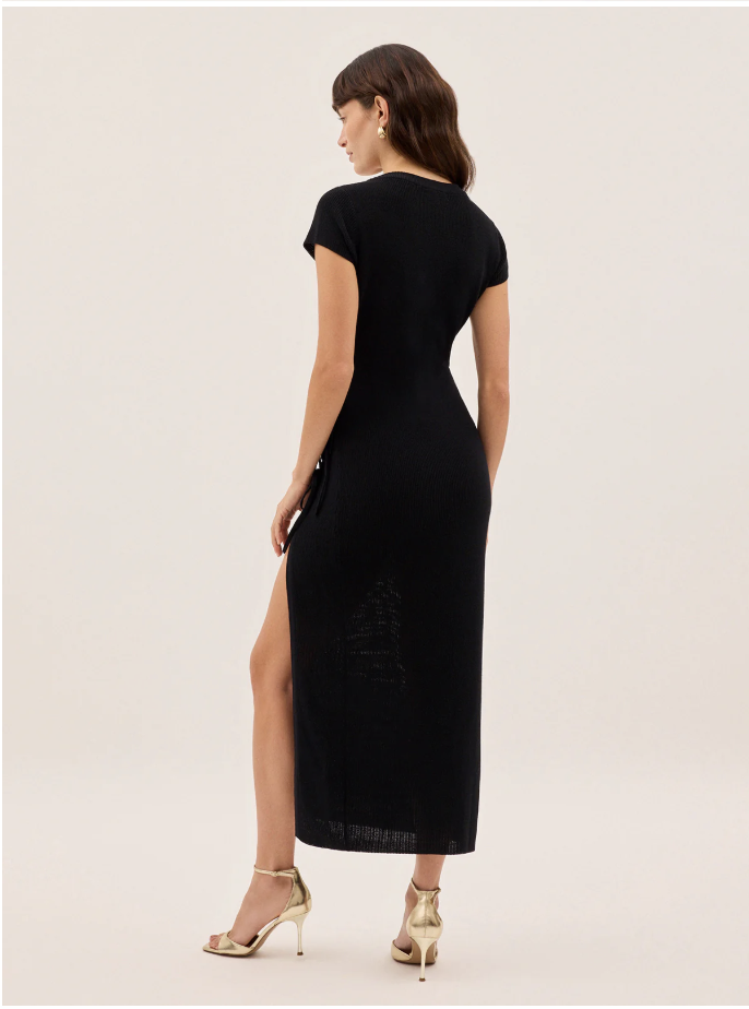 Kitri Calista Black Knit Dress