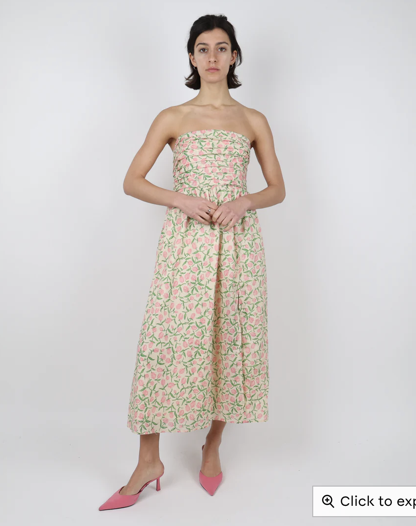 Kitri Genevieve Floral Print Midi Dress
