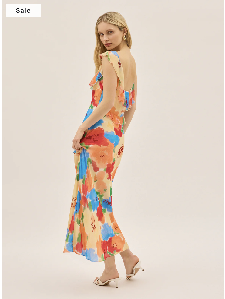 Kitri Delphina Watercolour Floral Dress