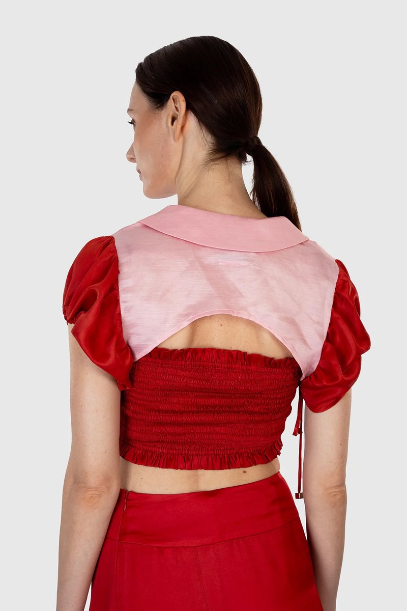 Sleeveless Elastic Cropped Tube Top - S