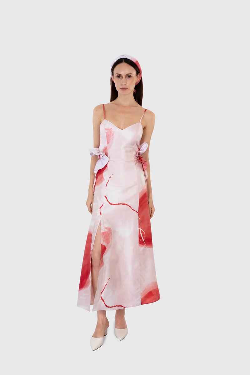 Spaghetti Strap Maxi Dress - M