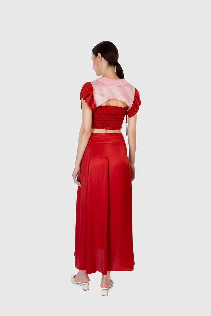 High-waisted Asymmetrical Skirt - L