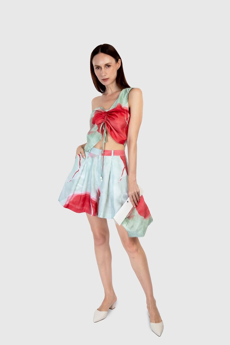Pleated Suit Short - M
