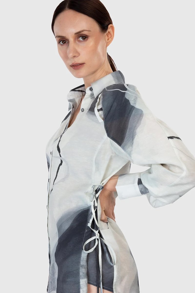 Extra long Button Down Shirt - S