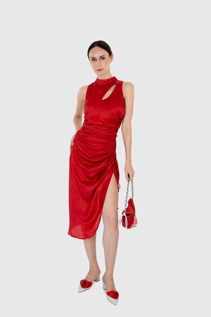 Sleeveless Calf Length Regia Dress - M