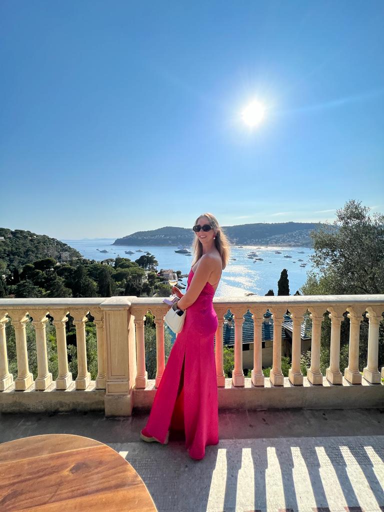 Pink Misha Floor Length Dress
