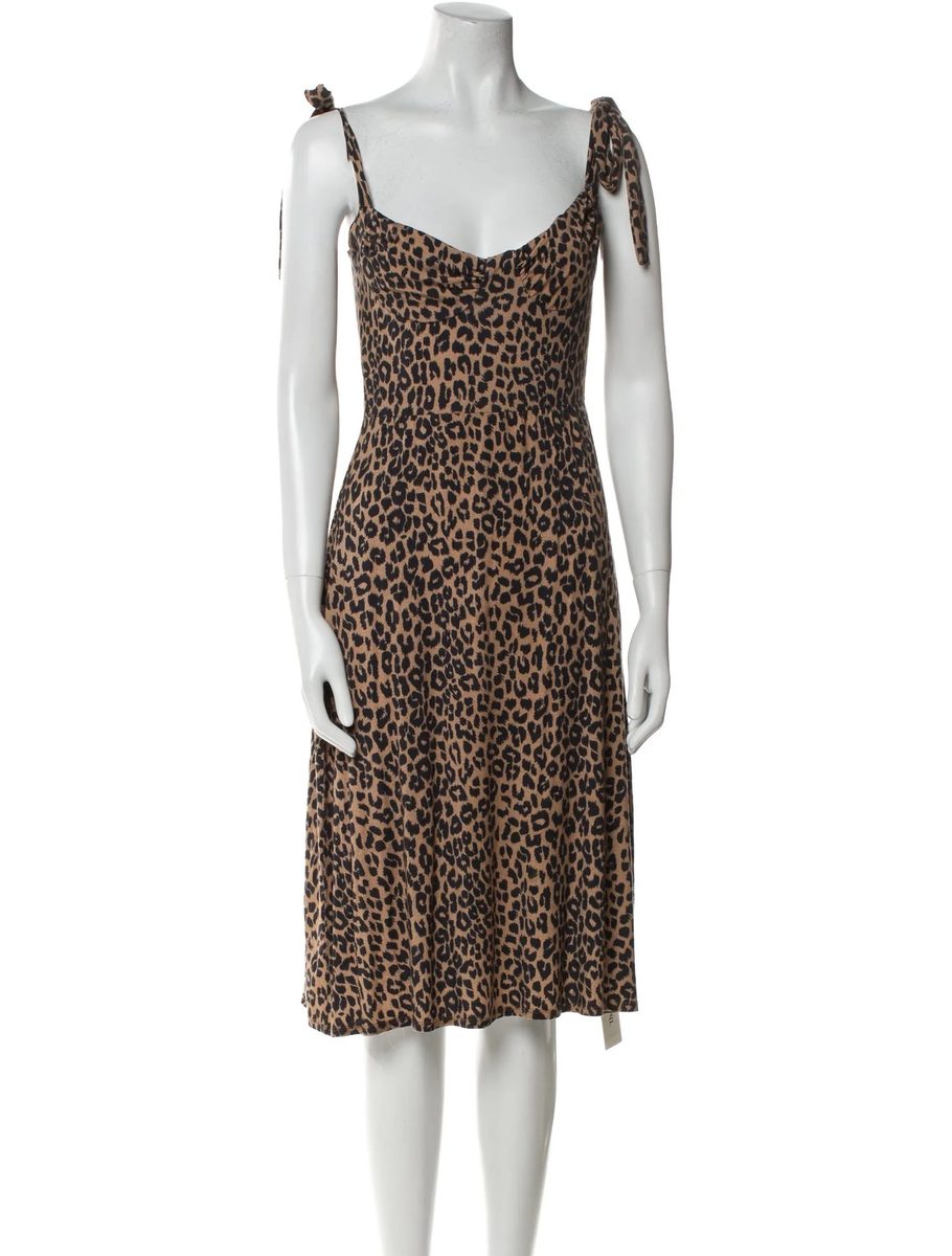Leopard Print Reformation Dress
