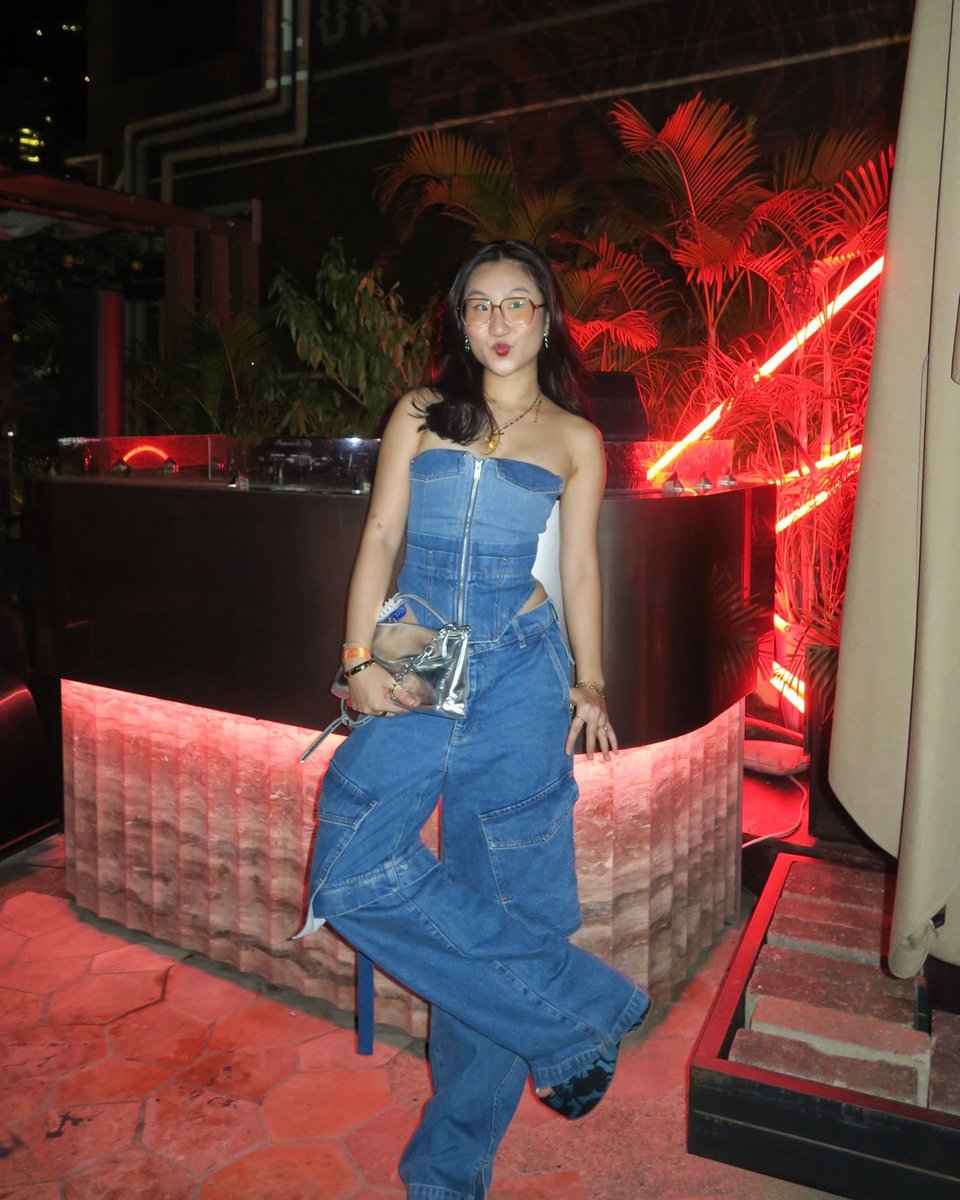 Workwear Denim Corset & Parachute Jeans Set