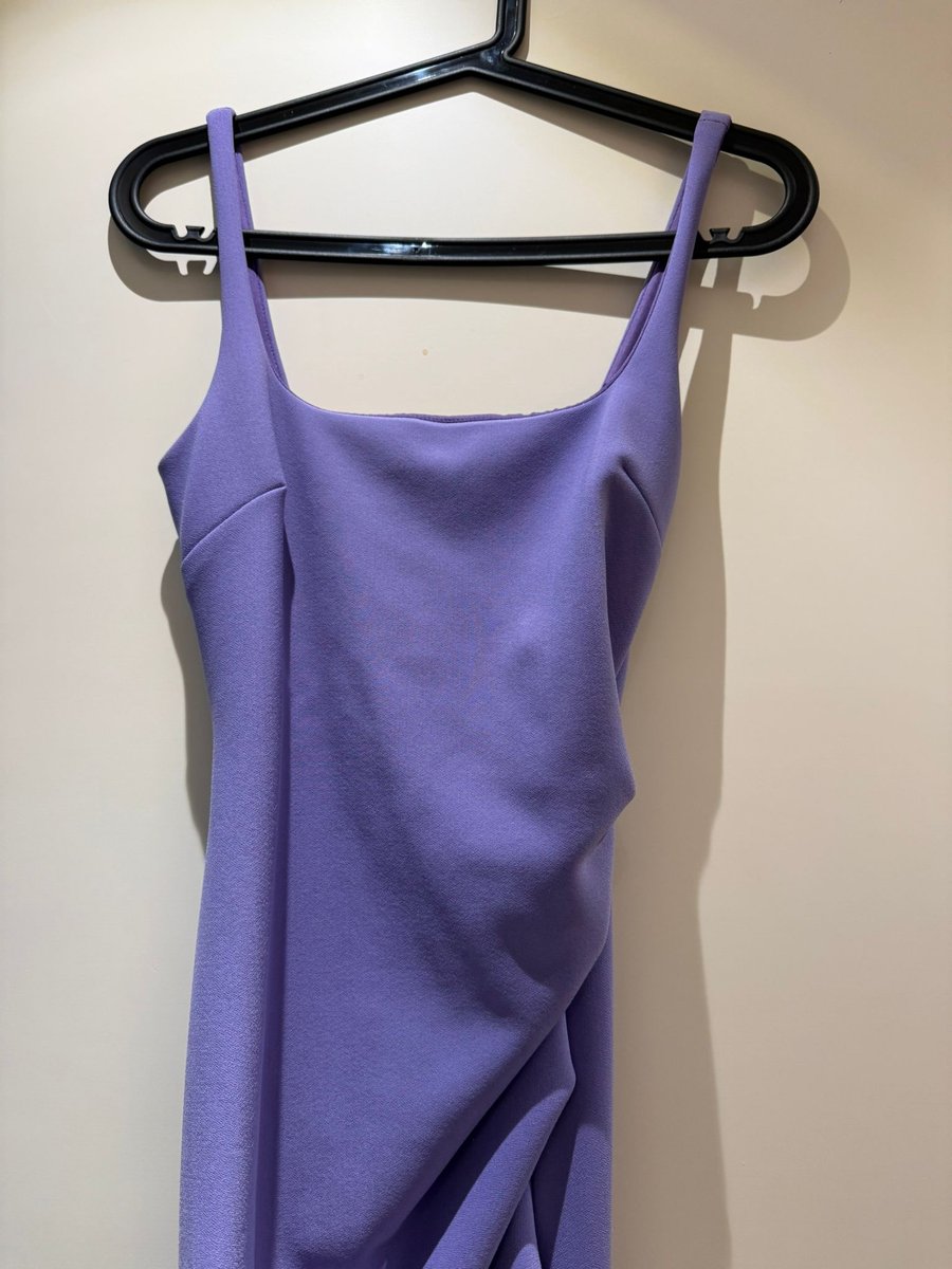 Bec + Bridge lilac low scoop neckline dress