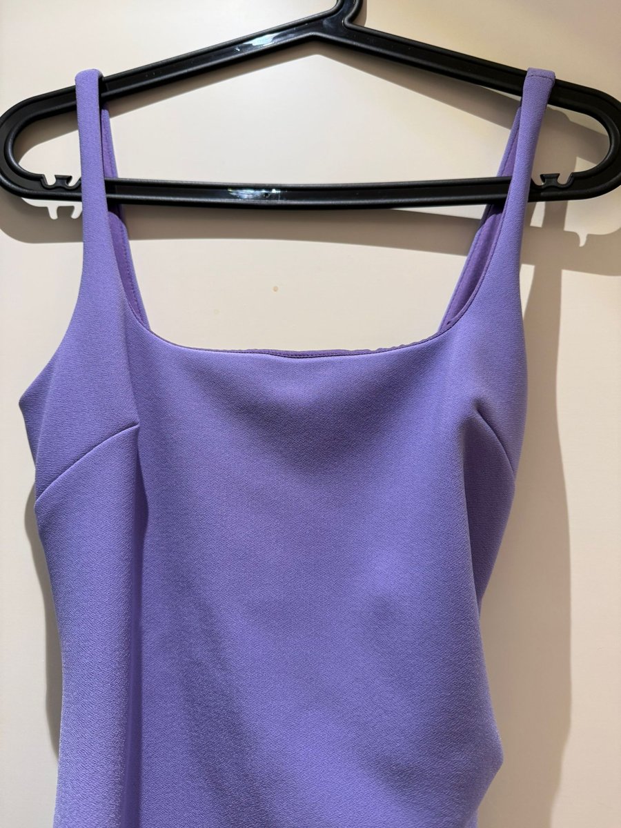 Bec + Bridge lilac low scoop neckline dress