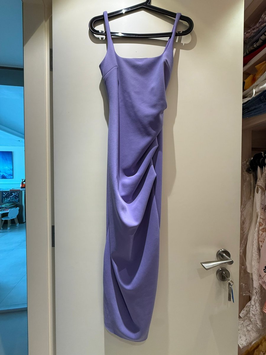 Bec + Bridge lilac low scoop neckline dress
