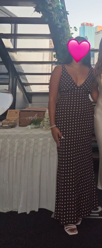 Princess Polly Brown Polka Dot Maxi Dress