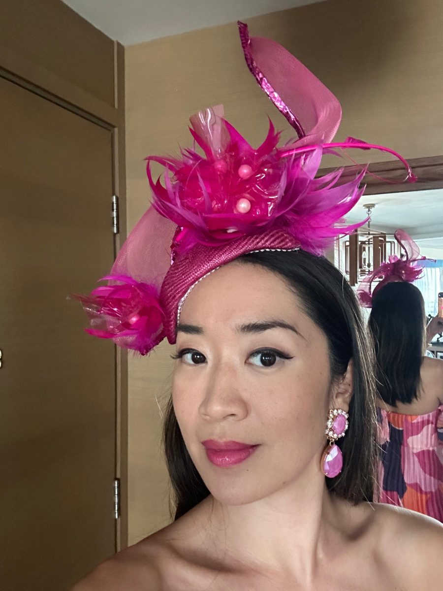 Magenta pink fascinator