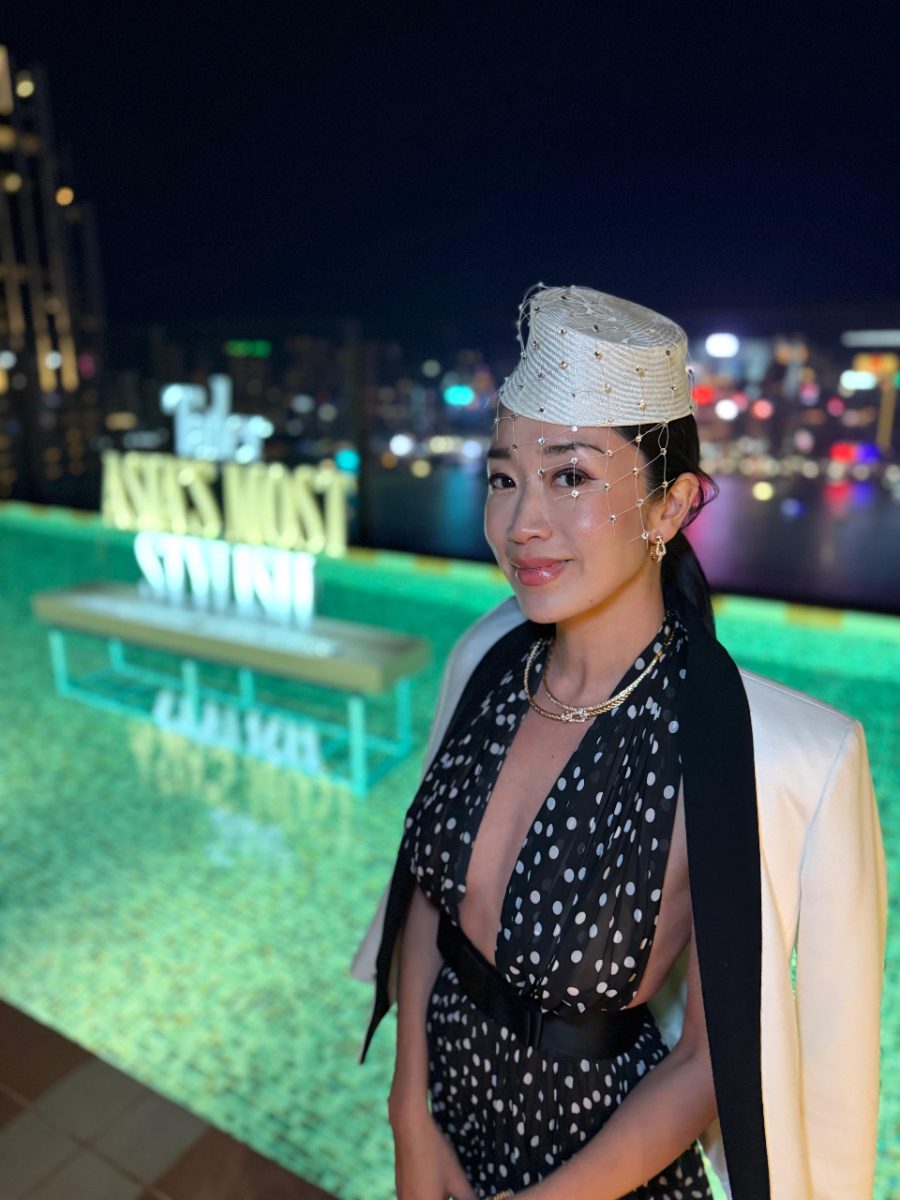 White pillbox hat with veil