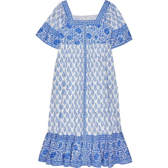 Pink City Prints Maisie Dress in Ocean Mix