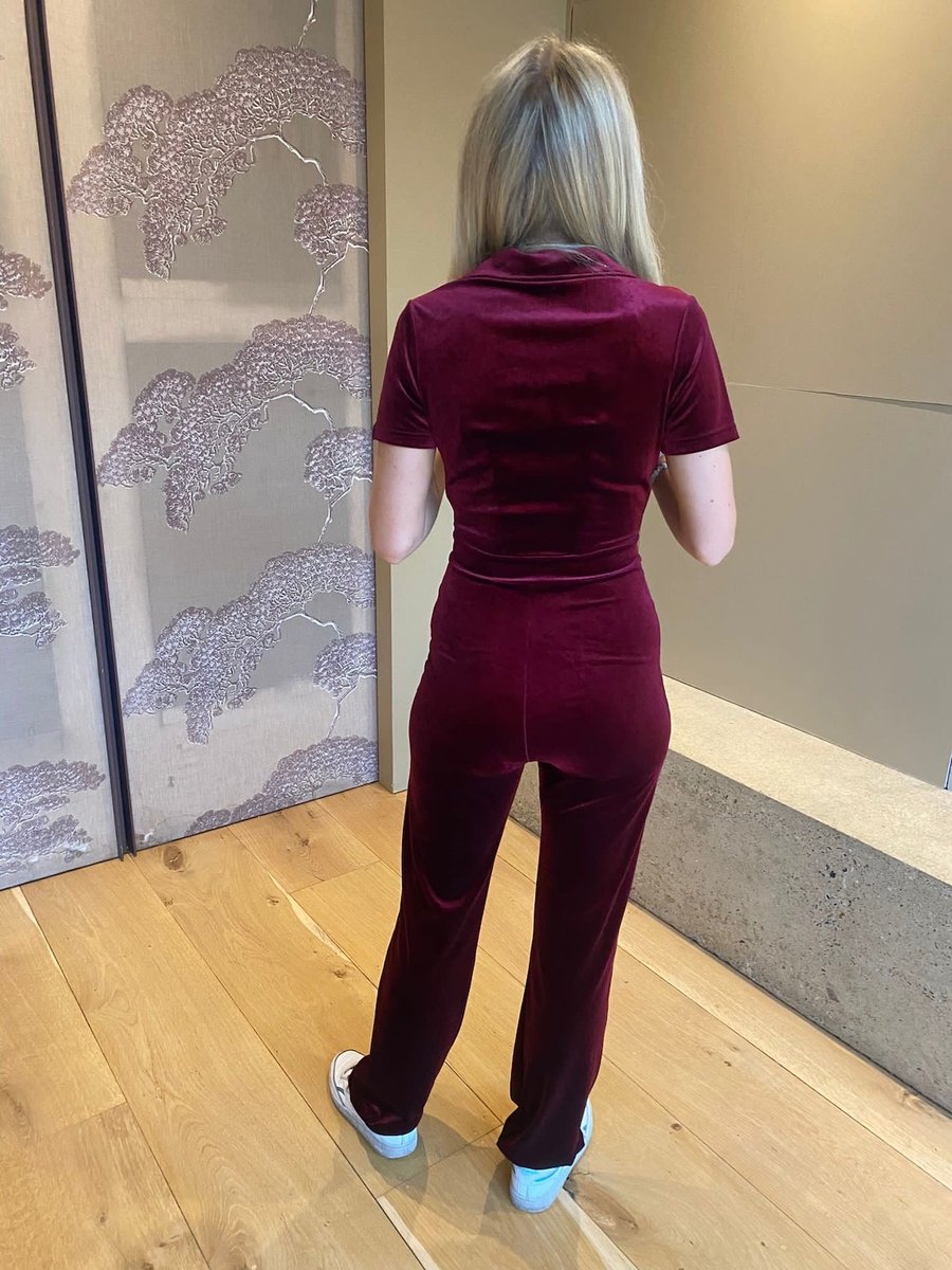 Peachy Den Kernel Velvet Jumpsuit