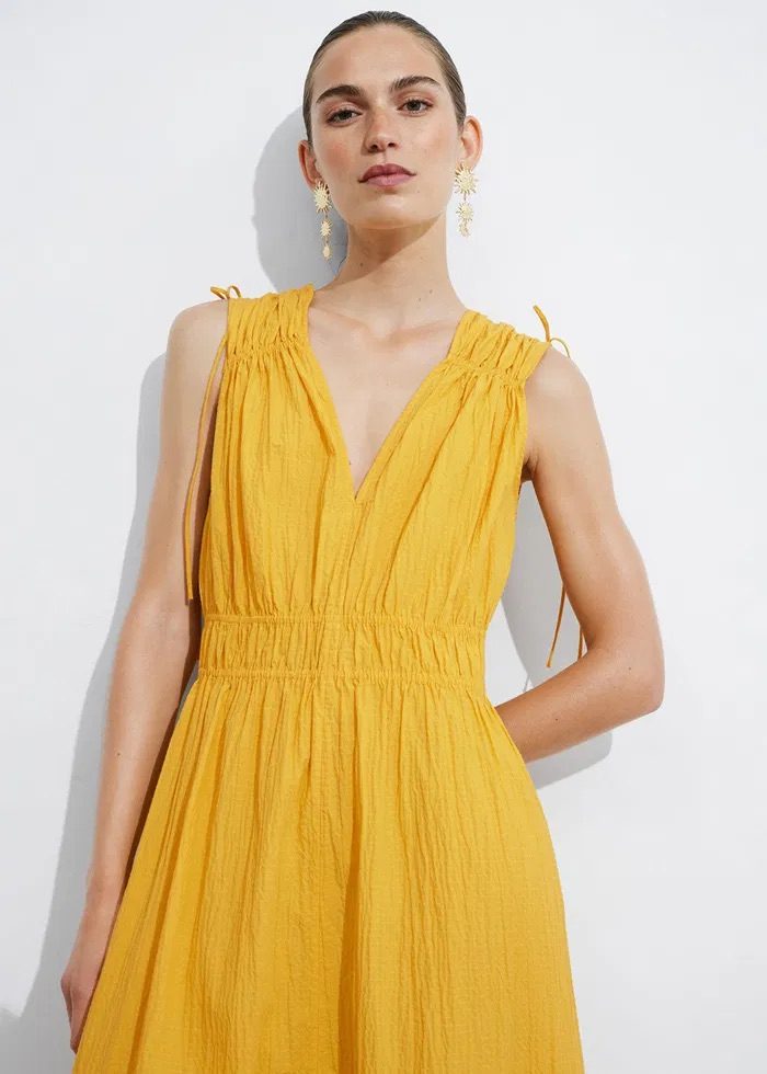 &Other Stories Yellow Dress