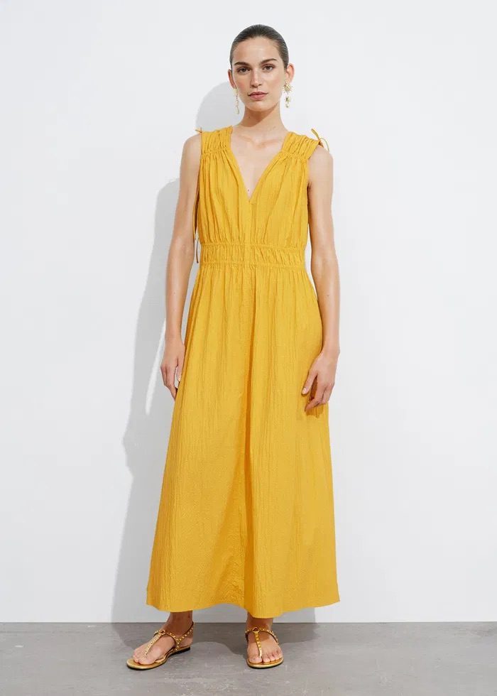 &Other Stories Yellow Dress