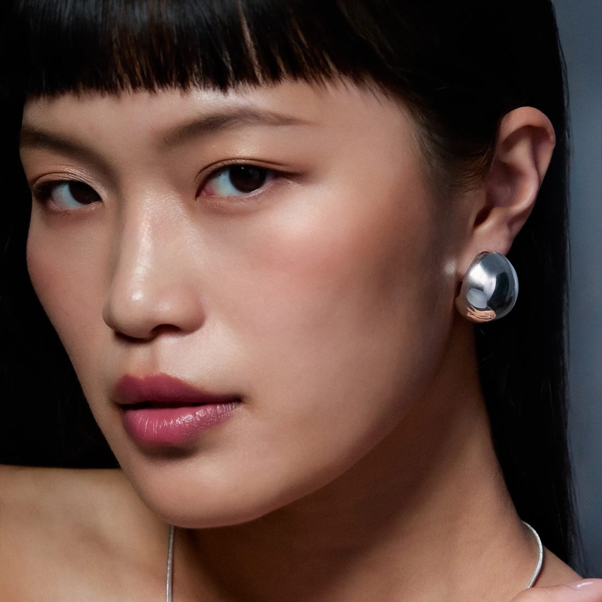 Sculpted Egg Stud Earrings