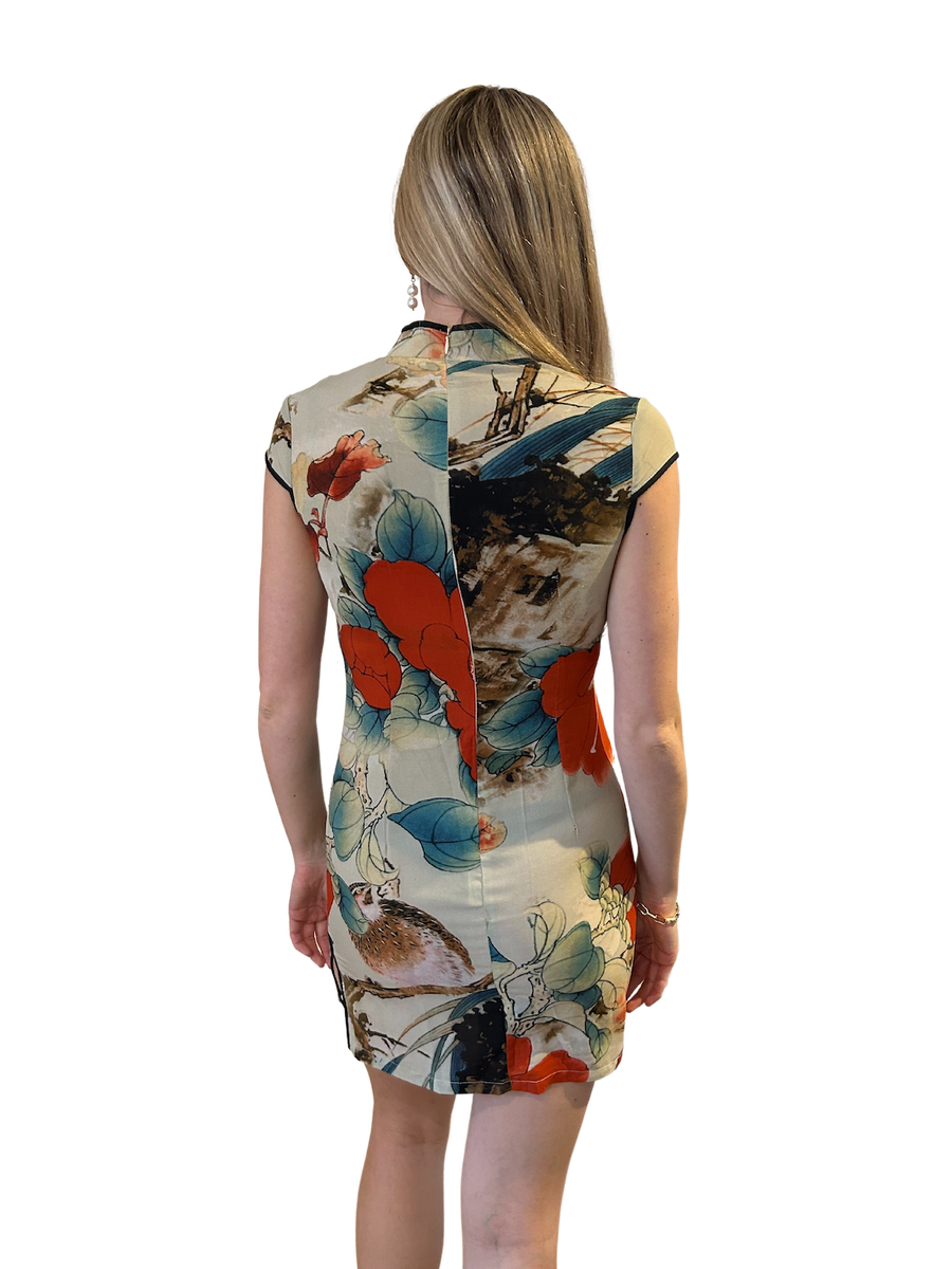 Cheongsam Poppy Dress