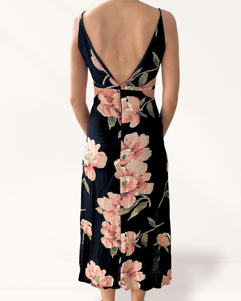 Topshop Petite Pink Floral Dress