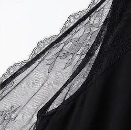 Rae High-Neck Maxi Dress with Sheer Lace Back – Black
