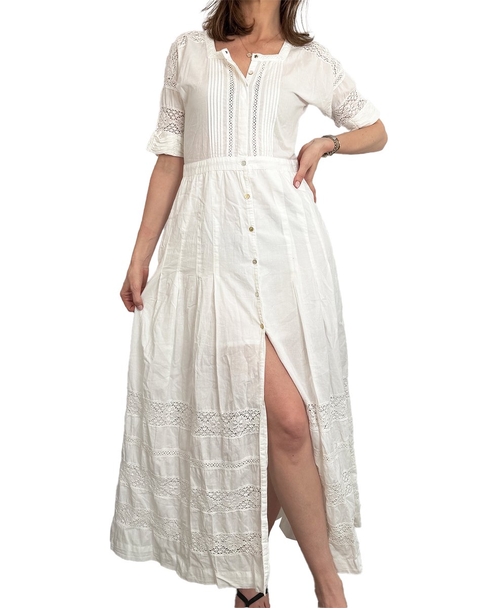 LoveShackFancy Long White Dress