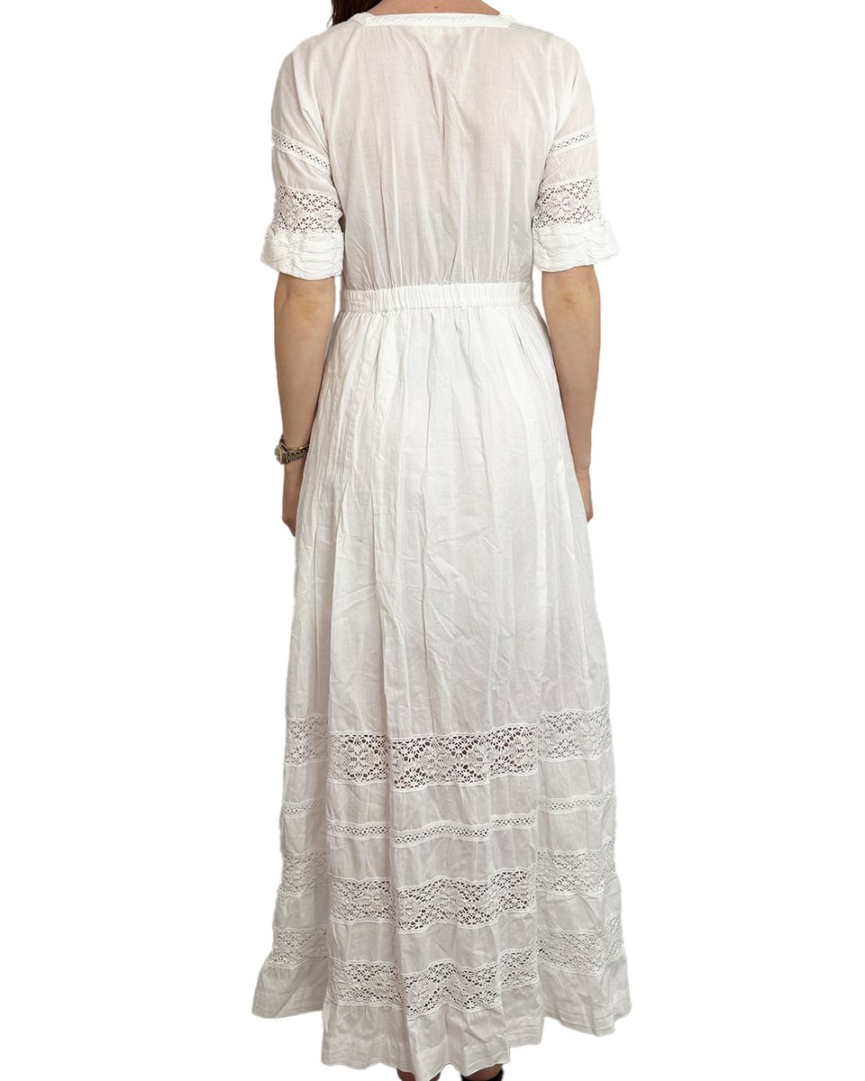 LoveShackFancy Long White Dress