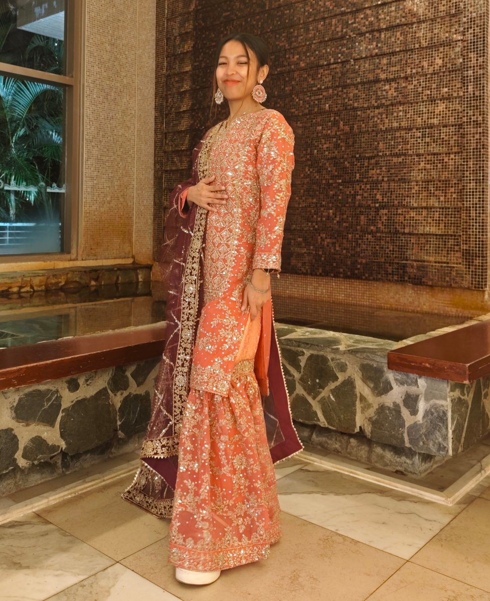 Pink Pakistani Sharara Set with Dupatta – Wedding / Dholki Wear