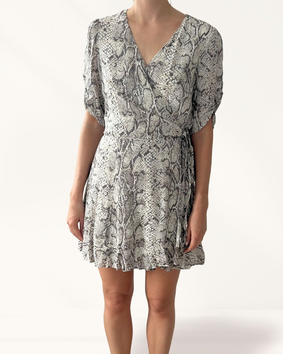 Reformation Animal Print Short Dress