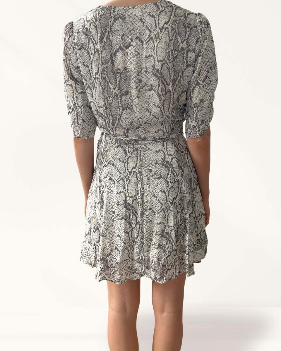 Reformation Animal Print Short Dress